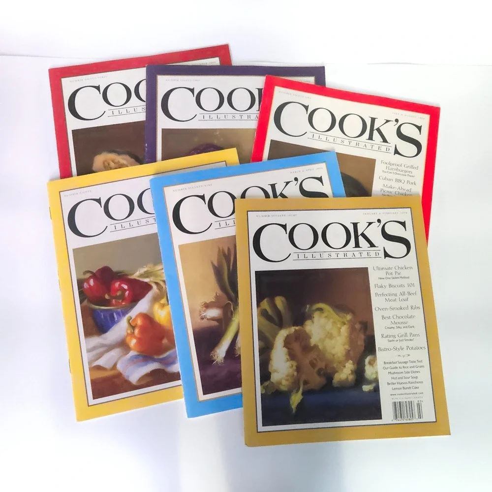 2006 Cook's Illustrated Cooking Magazine‎ Back Issues Lot of 6 Complete Year